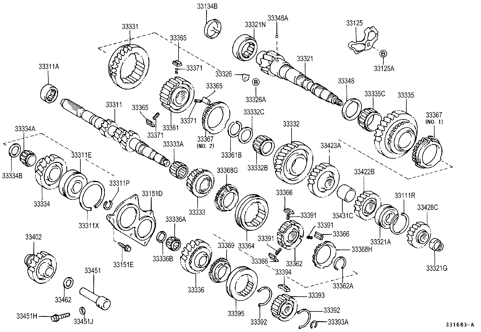33034-28031 GEAR, 3RD product image