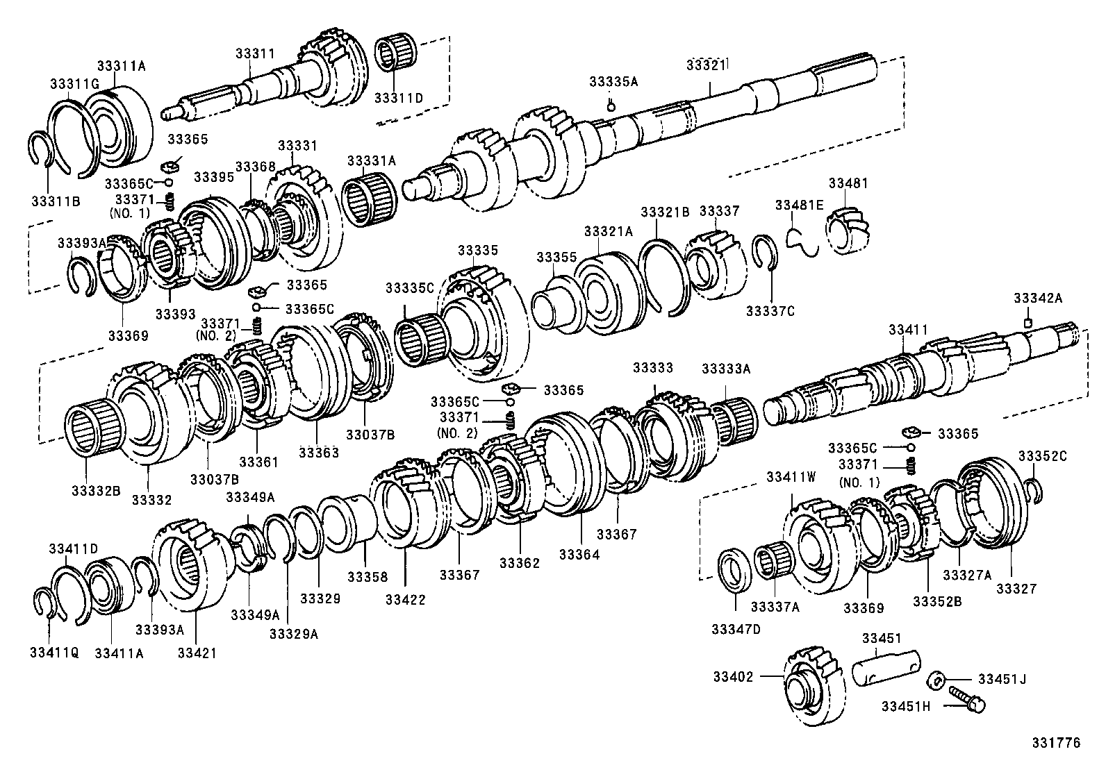 33044-53010 GEAR, 3RD product image