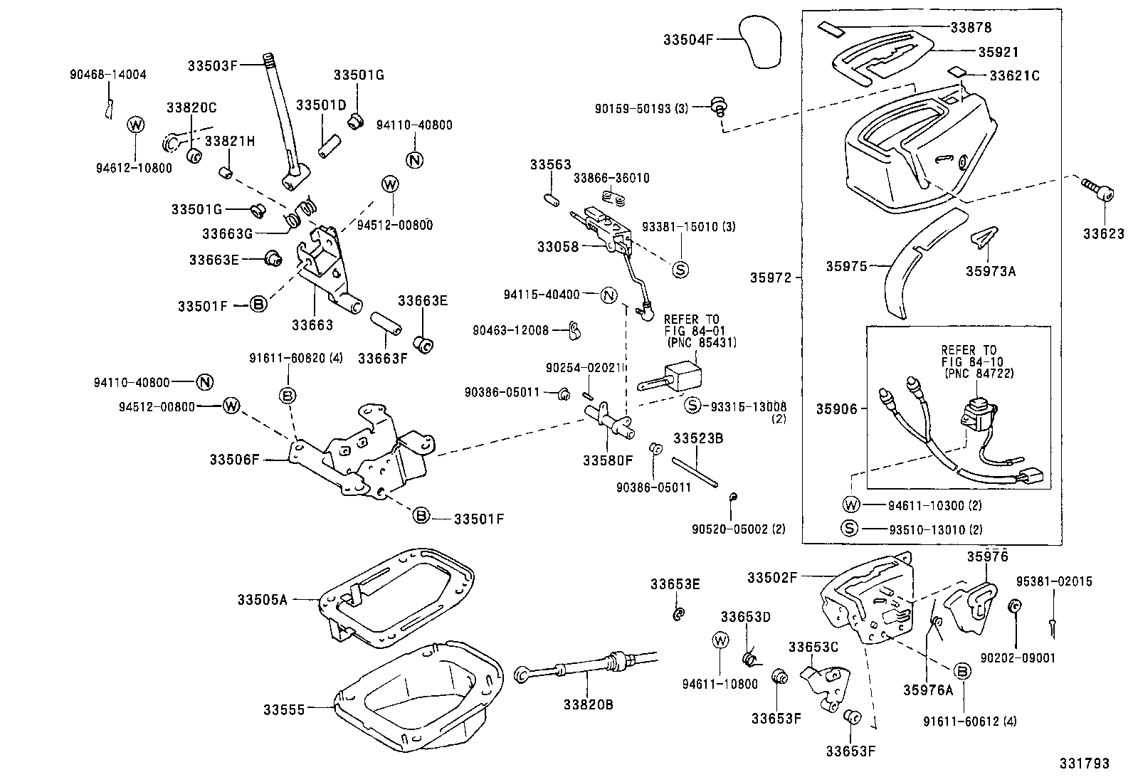 33502-26080 HOUSING SUB-ASSY, SHIFT LEVER (FOR FLOOR SHIFT) product image