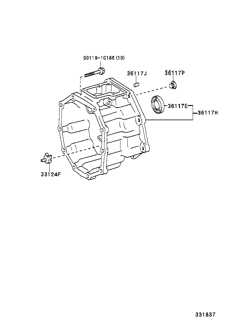 33103-26080 HOUSING SUB-ASSY, EXTENSION(MTM) product image
