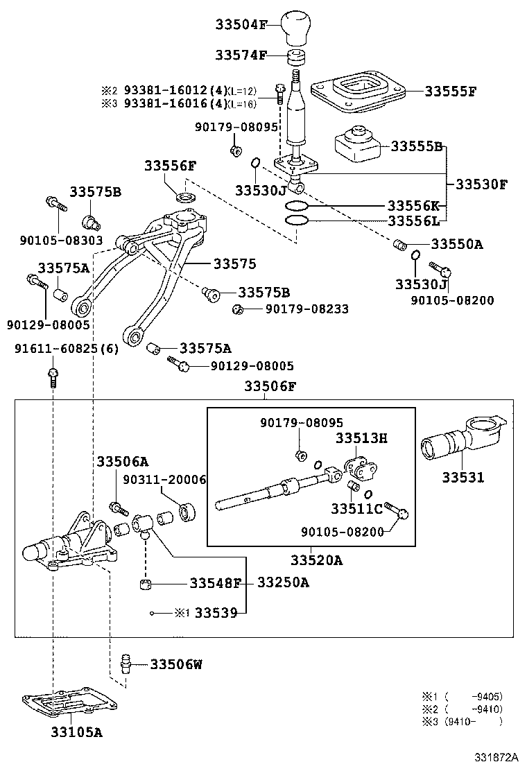33555-14130 BOOT, SHIFT LEVER product image