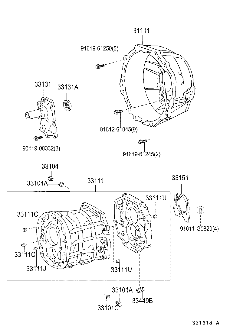 31111-60360 HOUSING, CLUTCH product image