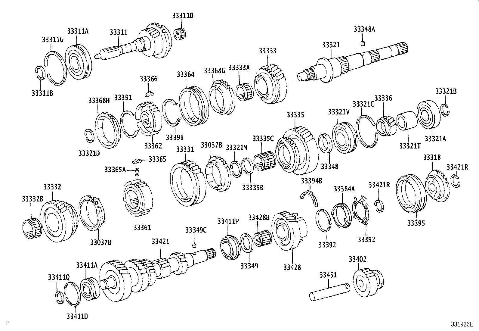 33035-35010 GEAR, 4TH product image