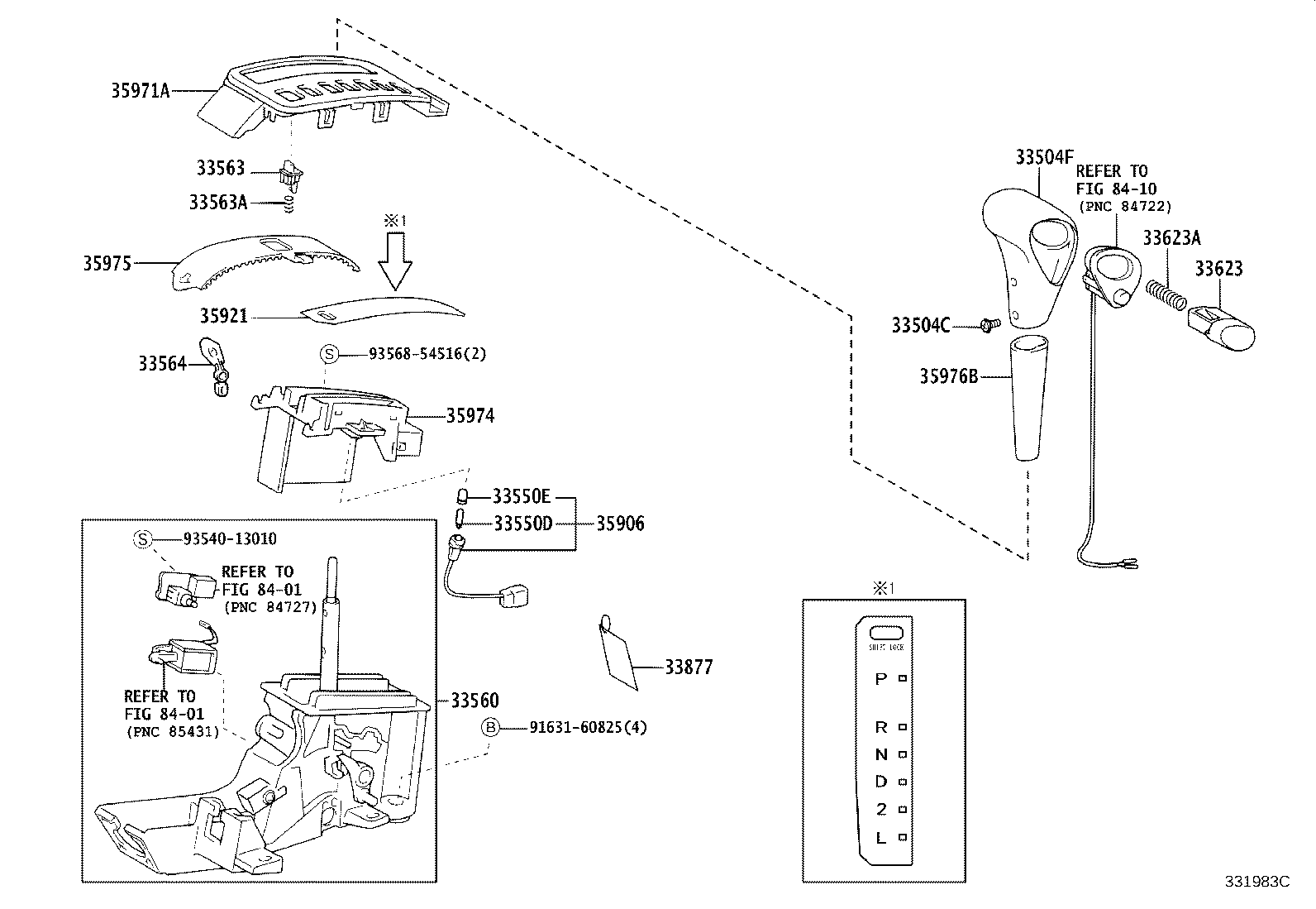 33530-02060 LEVER ASSY, SHIFT (FOR FLOOR SHIFT) product image