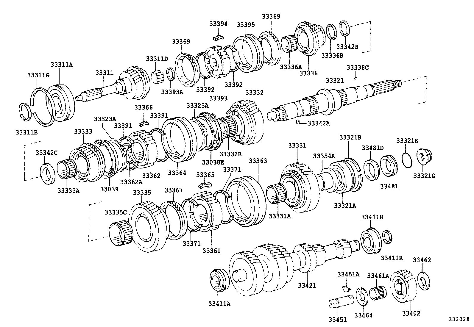 33336-36170 GEAR, 5TH product image