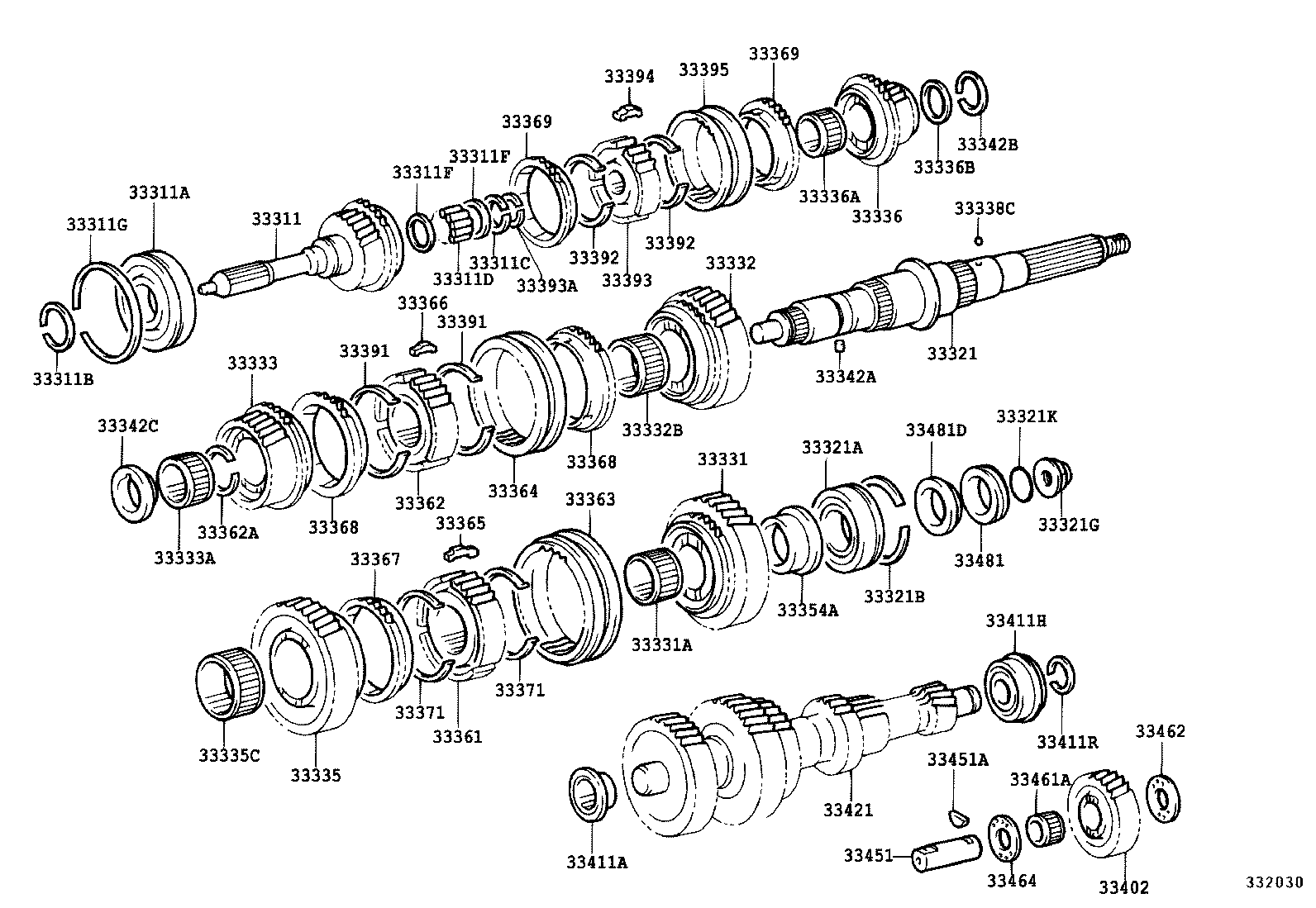 33336-36170 GEAR, 5TH product image