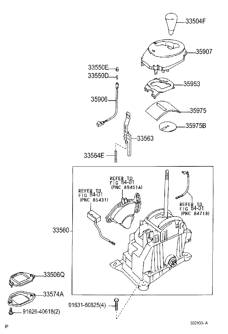 33530-0D010 LEVER ASSY, SHIFT (FOR FLOOR SHIFT) product image