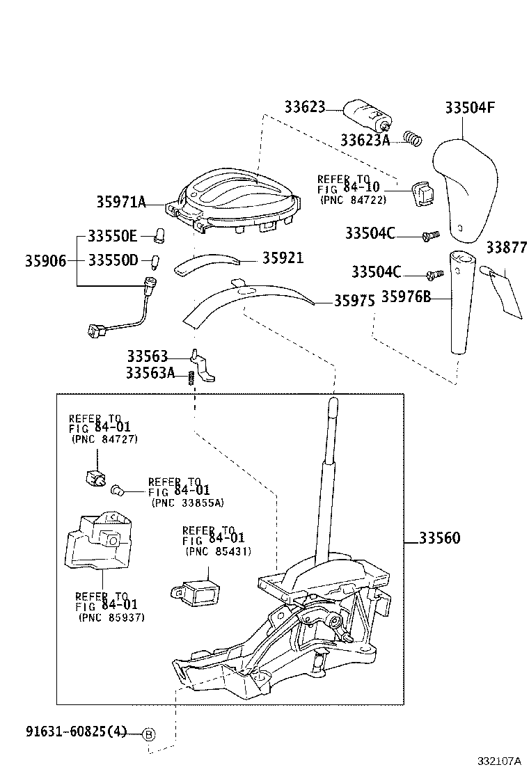 33530-0D010 LEVER ASSY, SHIFT (FOR FLOOR SHIFT) product image