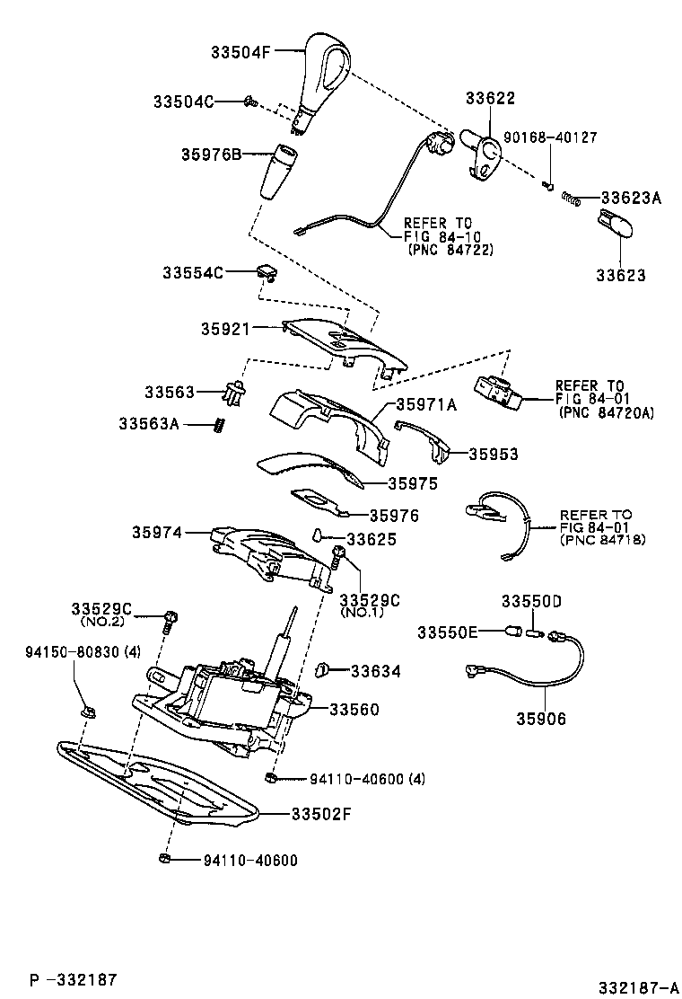 33502-48050 HOUSING SUB-ASSY, SHIFT LEVER (FOR FLOOR SHIFT) product image