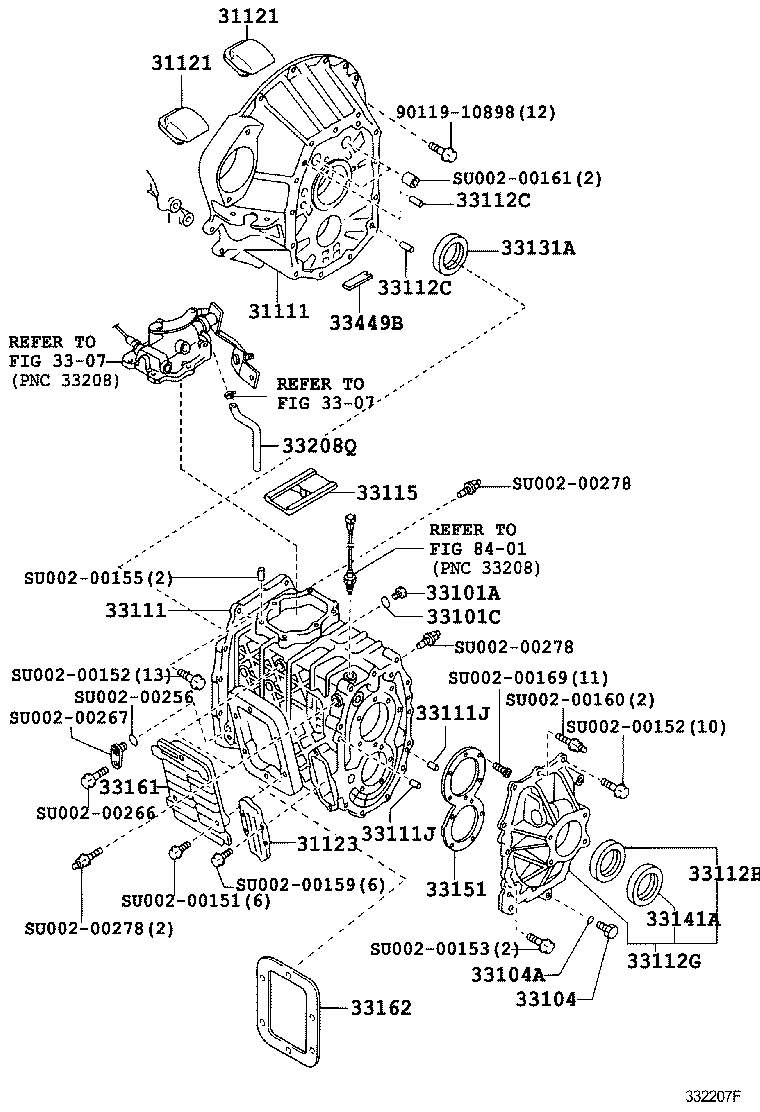 SU002-00434 SEAL, OIL(FOR TRANSMISSION REAR BEARING RETAINER) product image