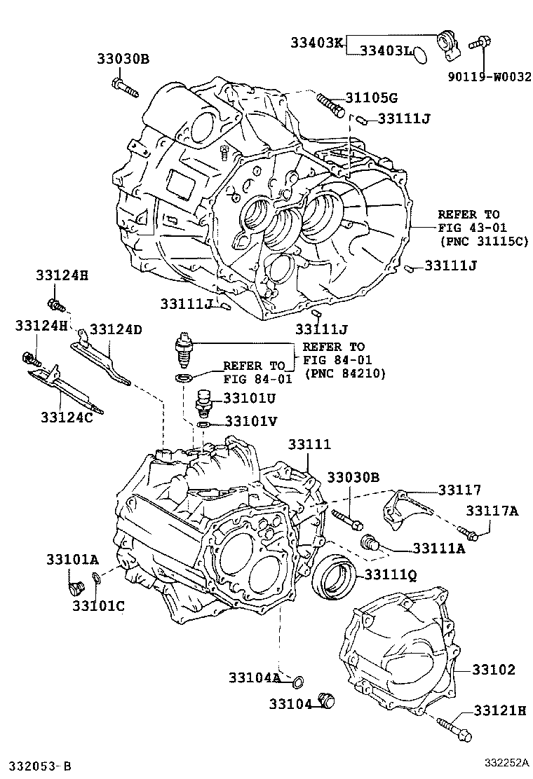 33111-42050 CASE, MANUAL TRANSMISSION product image
