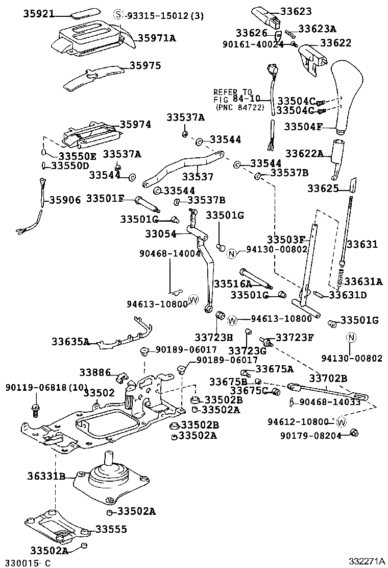 33506-60050 RETAINER SUB-ASSY, CONTROL SHIFT LEVER (FOR FLOOR SHIFT) product image