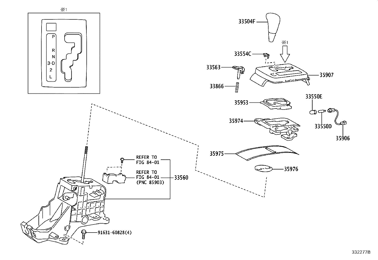 33530-21020 LEVER ASSY, SHIFT (FOR FLOOR SHIFT) product image