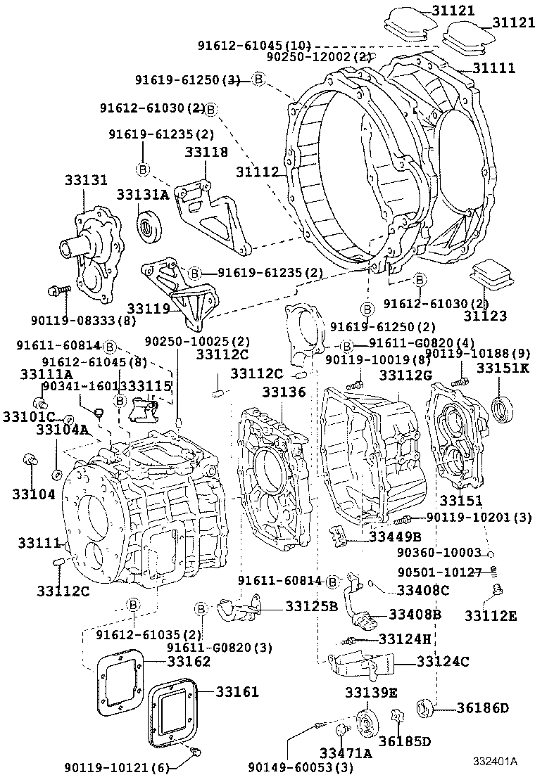 SU002-00434 SEAL, OIL(FOR TRANSMISSION REAR BEARING RETAINER) product image