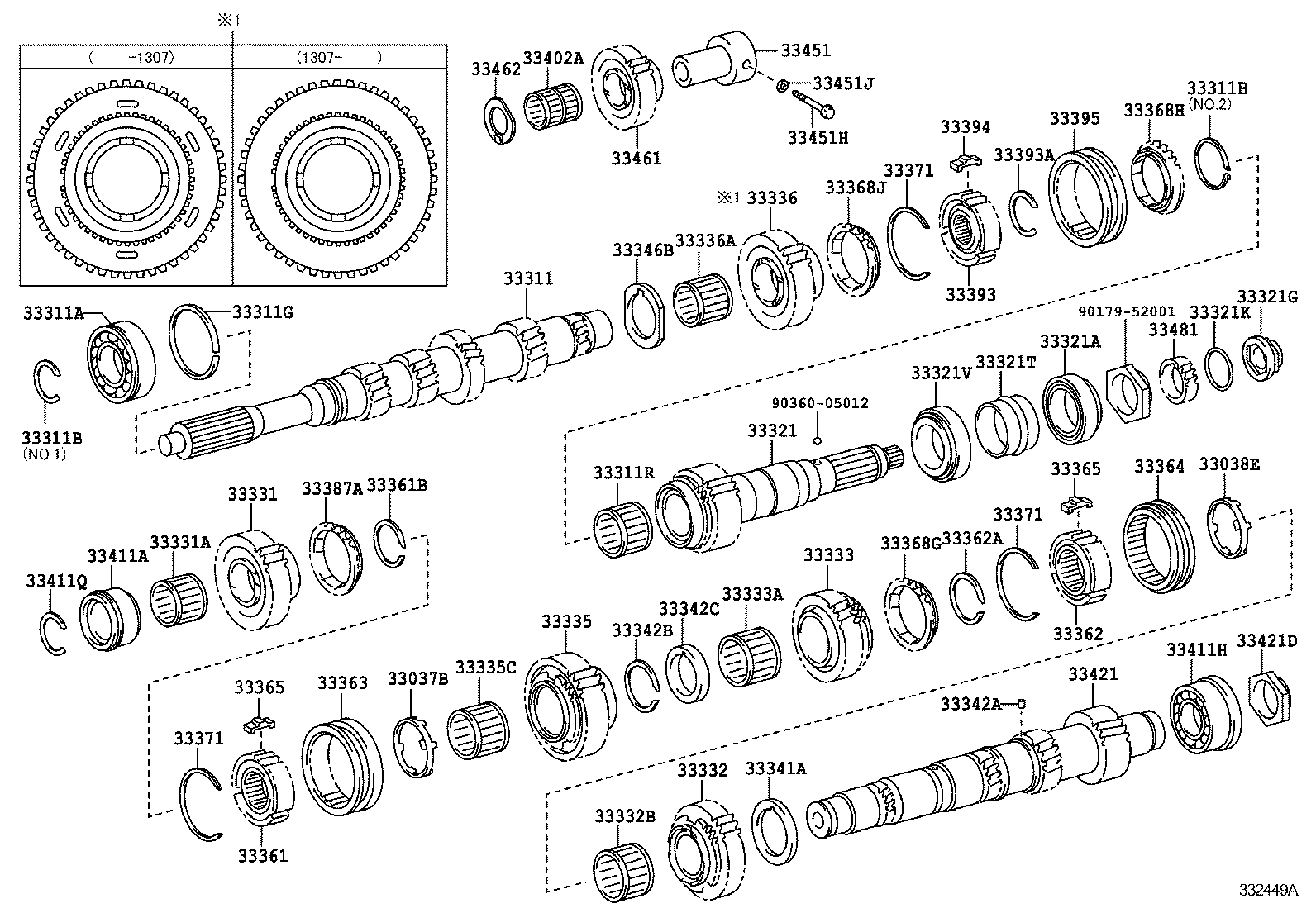 33336-36170 GEAR, 5TH product image