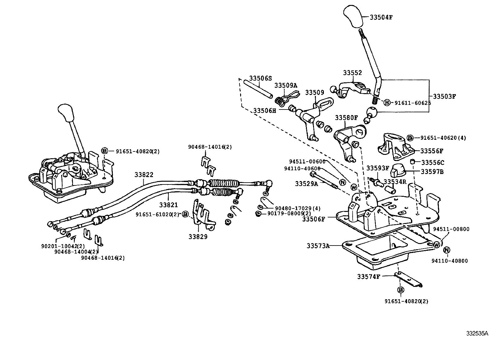 33556-28050 SEAT, TRANSMISSION SHIFT LEVER BALL product image