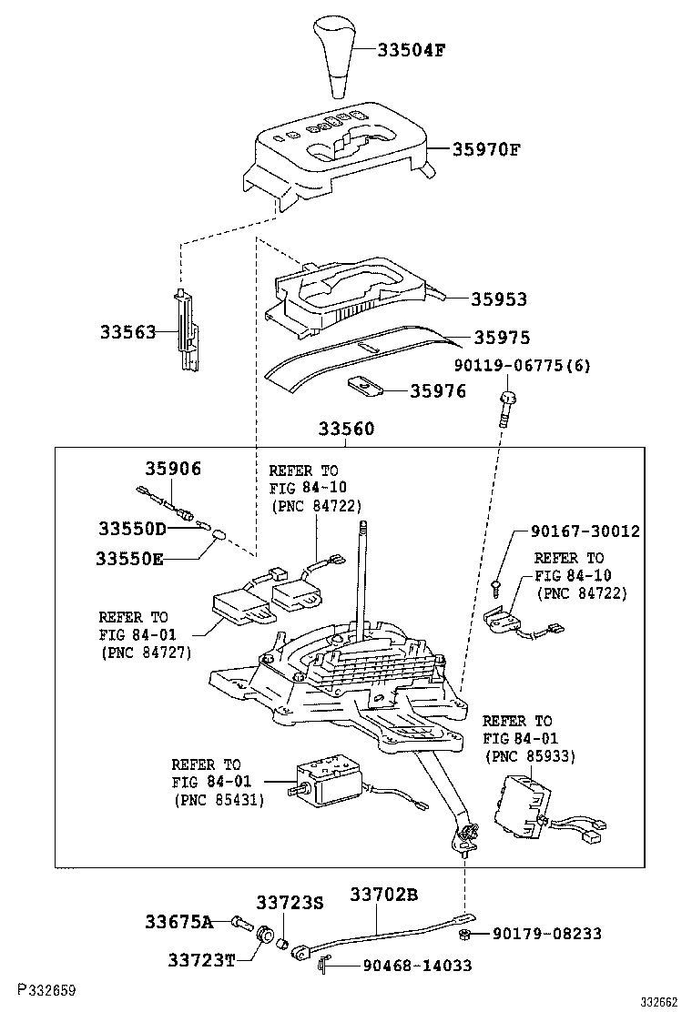 33506-60100 RETAINER SUB-ASSY, CONTROL SHIFT LEVER (FOR FLOOR SHIFT) product image