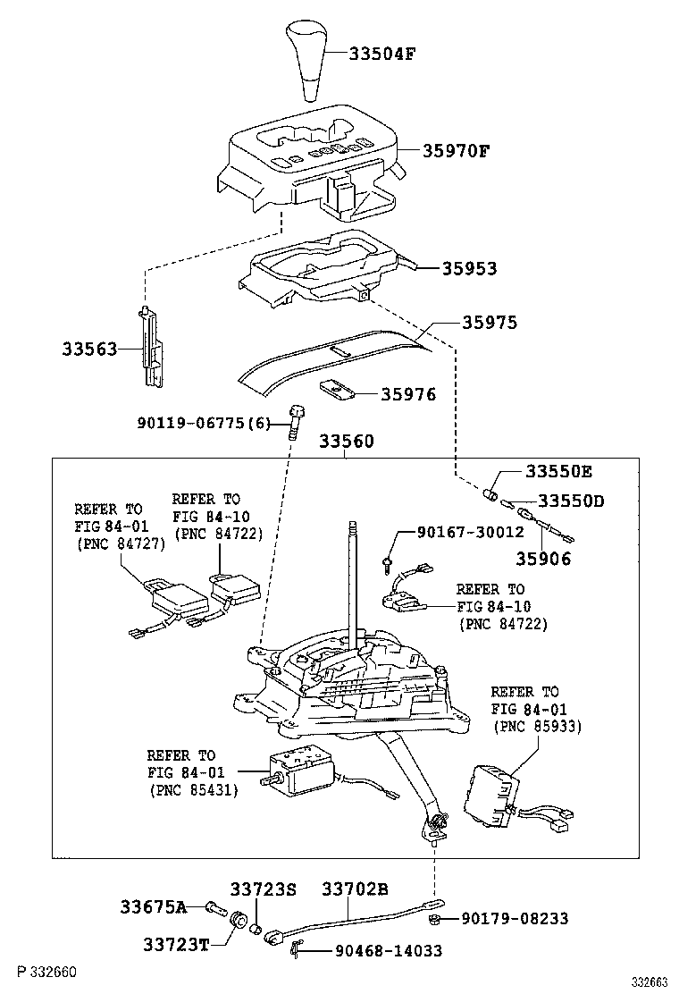 33506-60100 RETAINER SUB-ASSY, CONTROL SHIFT LEVER (FOR FLOOR SHIFT) product image