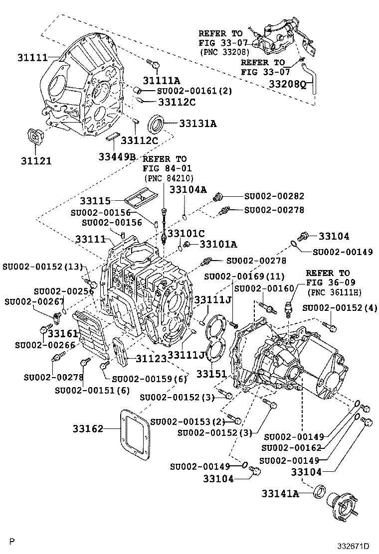 SU002-00434 SEAL, OIL(FOR TRANSMISSION REAR BEARING RETAINER) product image