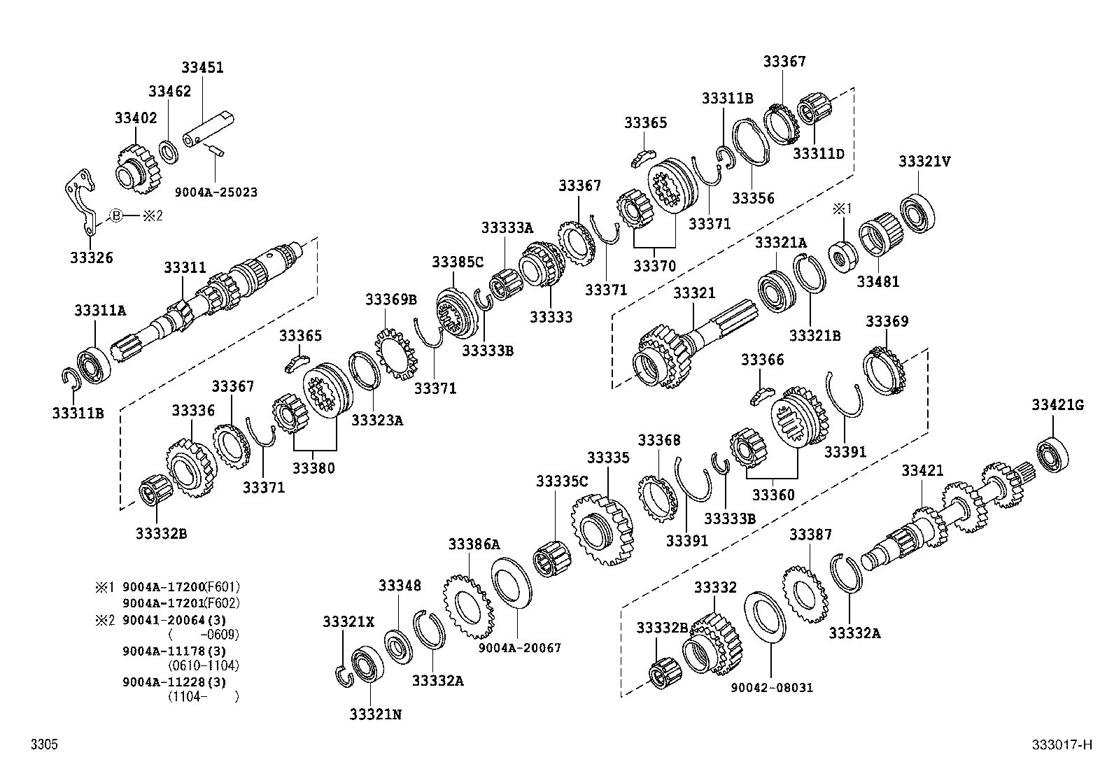 33336-BZ010 GEAR, 5TH product image