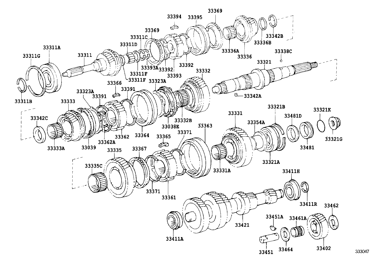 33036-37050 GEAR, 5TH product image