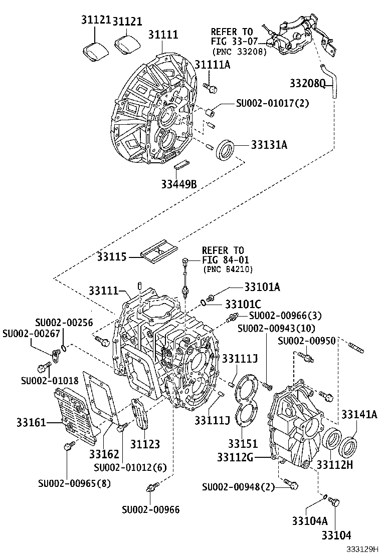 SU002-00434 SEAL, OIL(FOR TRANSMISSION REAR BEARING RETAINER) product image