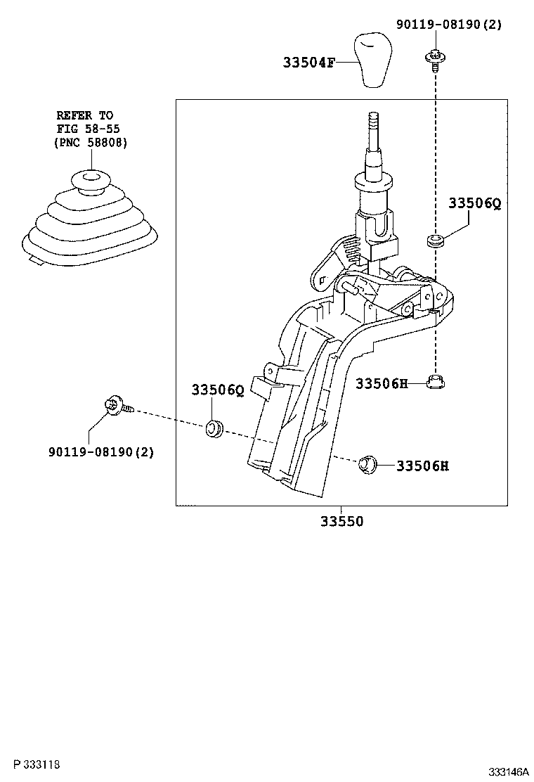 33823-37760 BRACKET, TRANSMISSION CONTROL CABLE, NO.1 product image