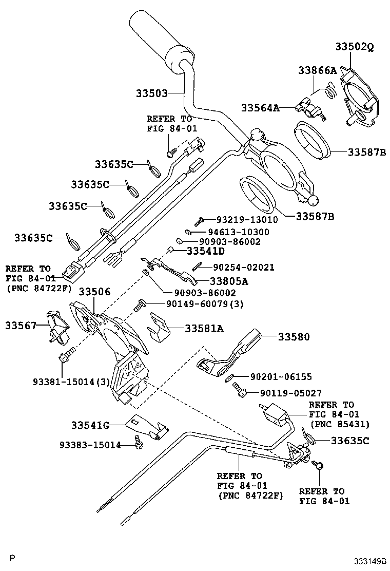 33055-34010 LEVER SUB-ASSY, SHIFT(FOR COLUMN SHIFT) product image