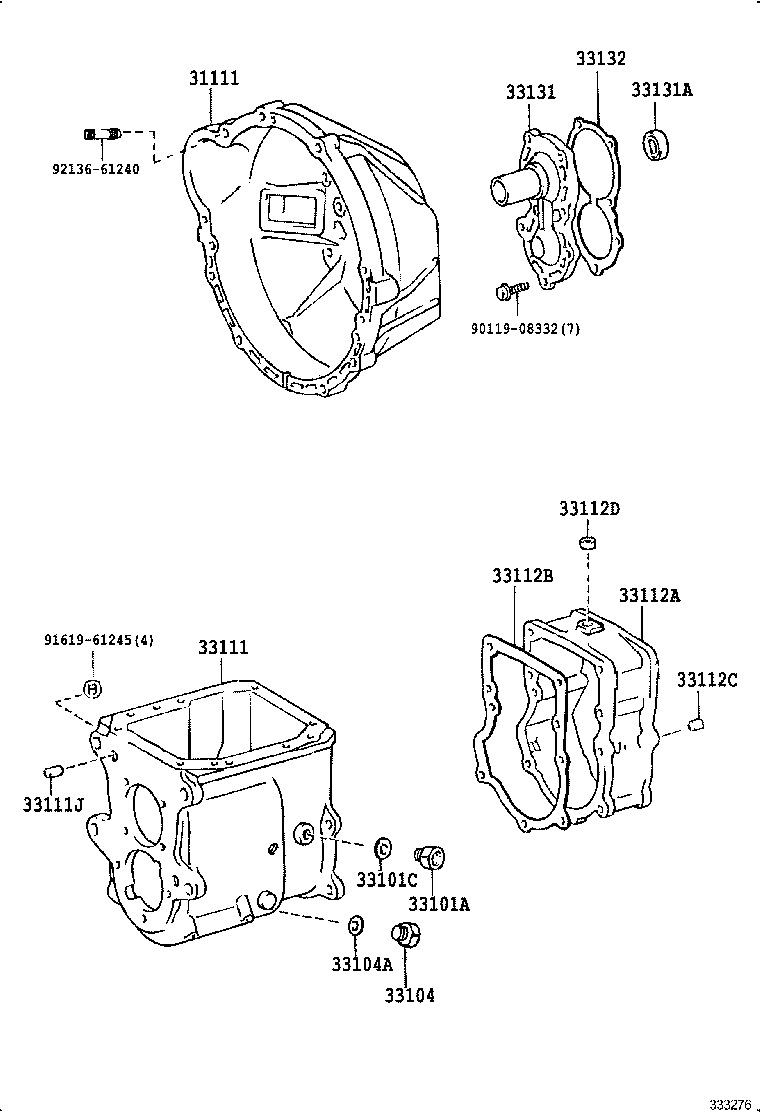 33111-60161 CASE, MANUAL TRANSMISSION product image