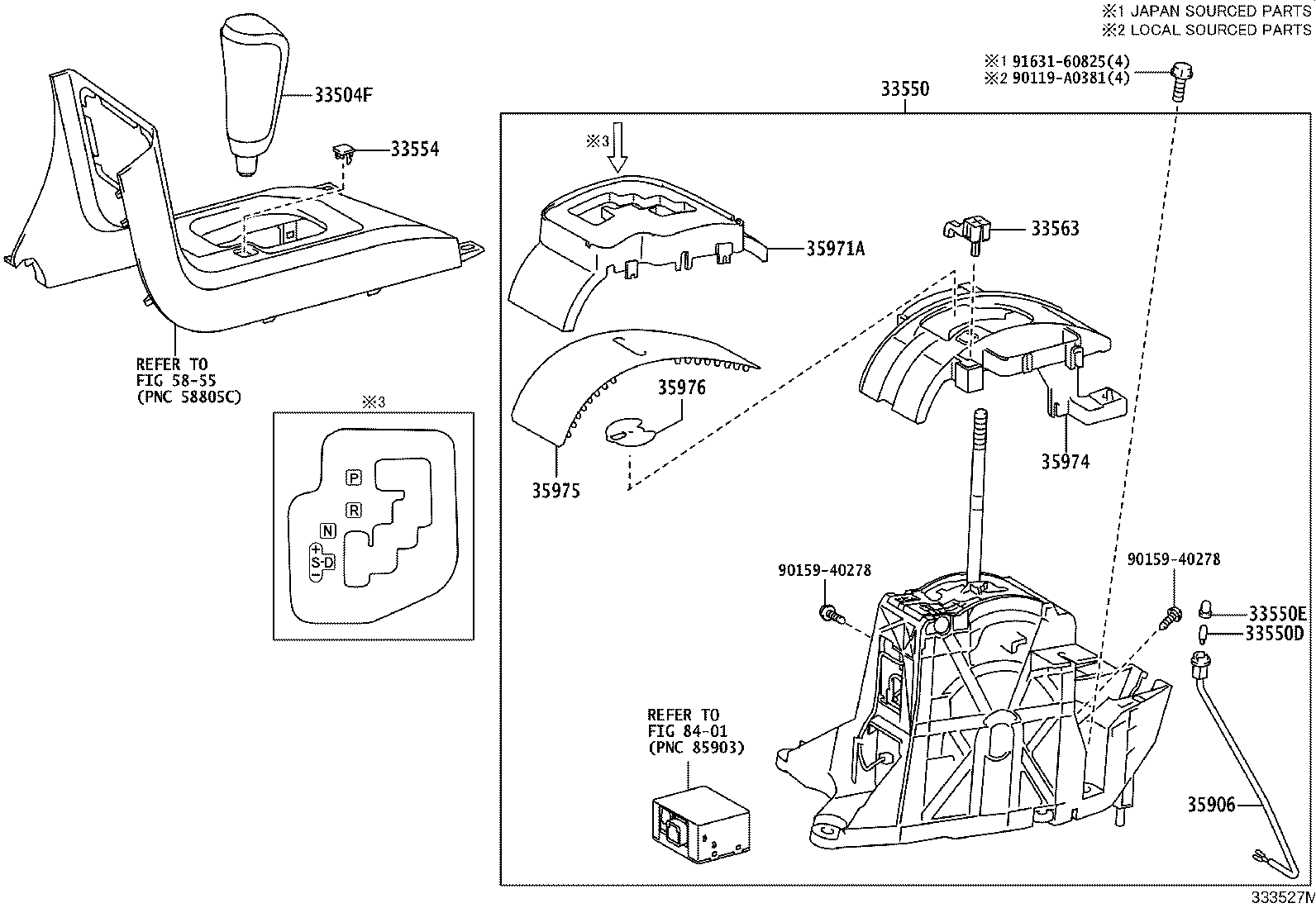 33823-0C050 BRACKET, TRANSMISSION CONTROL CABLE, NO.1 product image