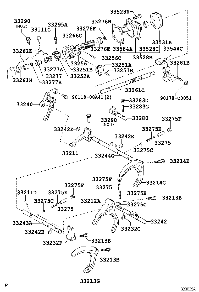 33211-0D040 FORK, REVERSE SHIFT product image
