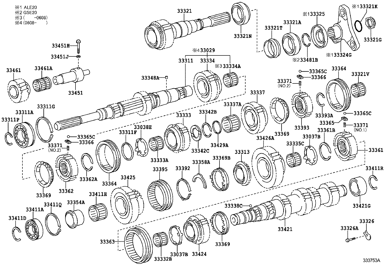 33034-53020 GEAR, 3RD product image