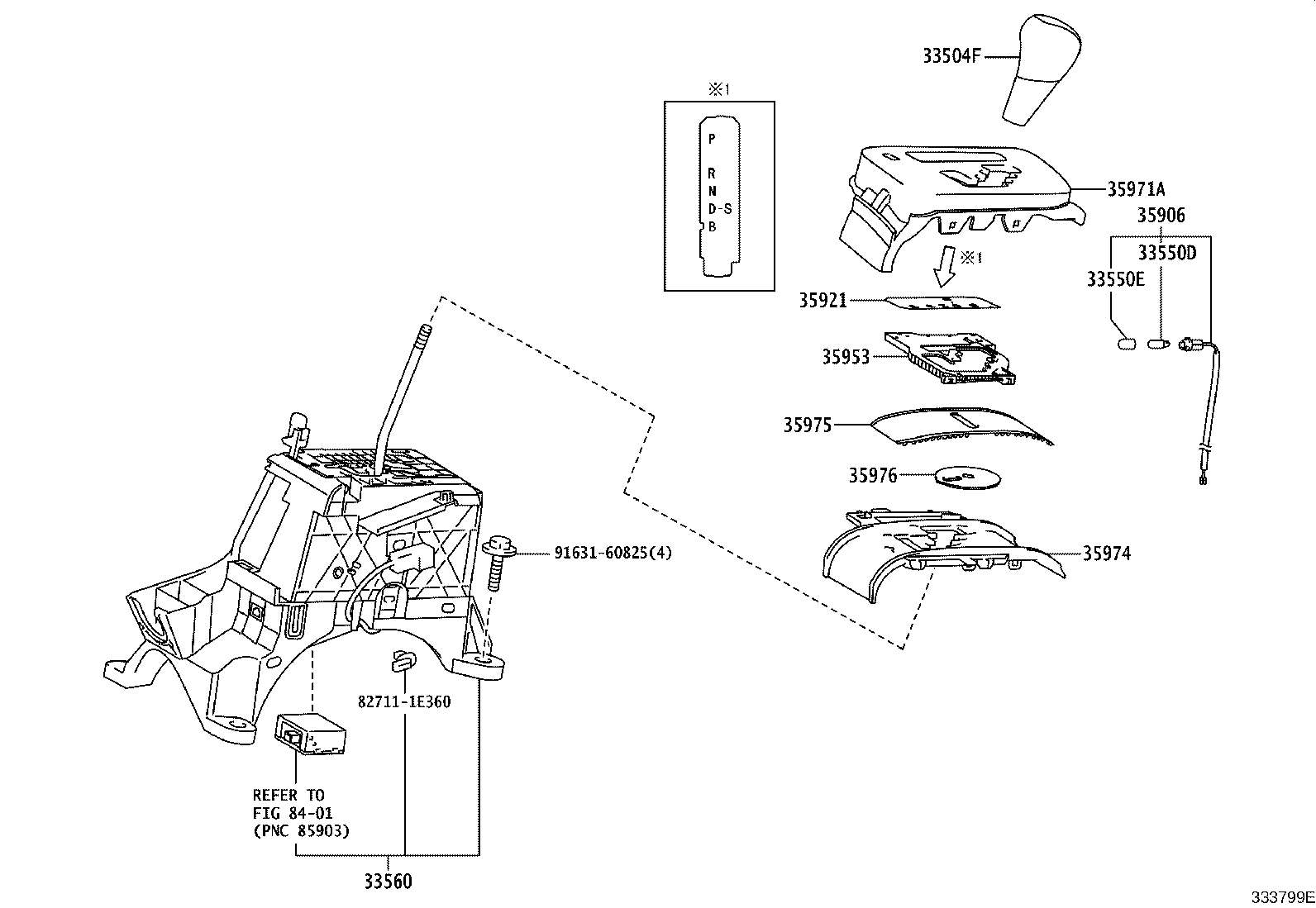 90179-08040 NUT (FOR TRANSMISSION CONTROL CABLE) product image