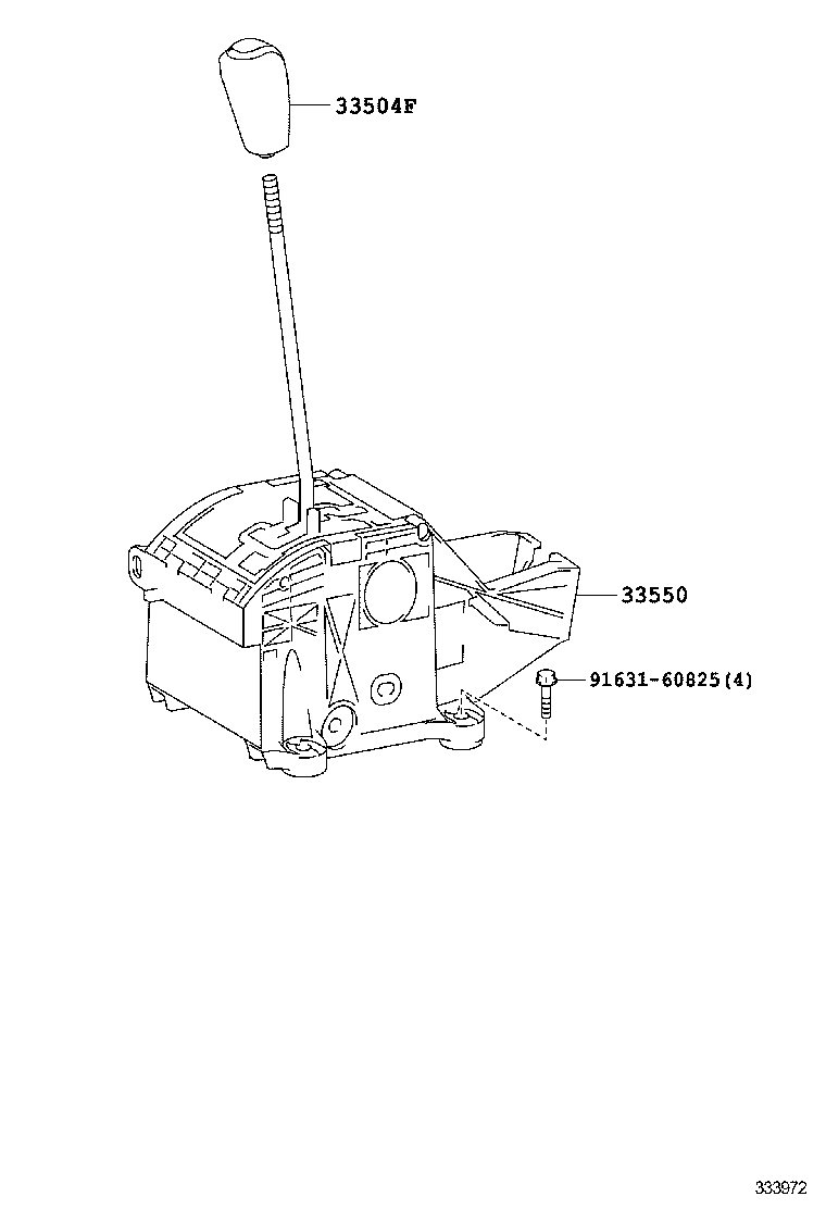 33530-60710 LEVER ASSY, SHIFT (FOR FLOOR SHIFT) product image