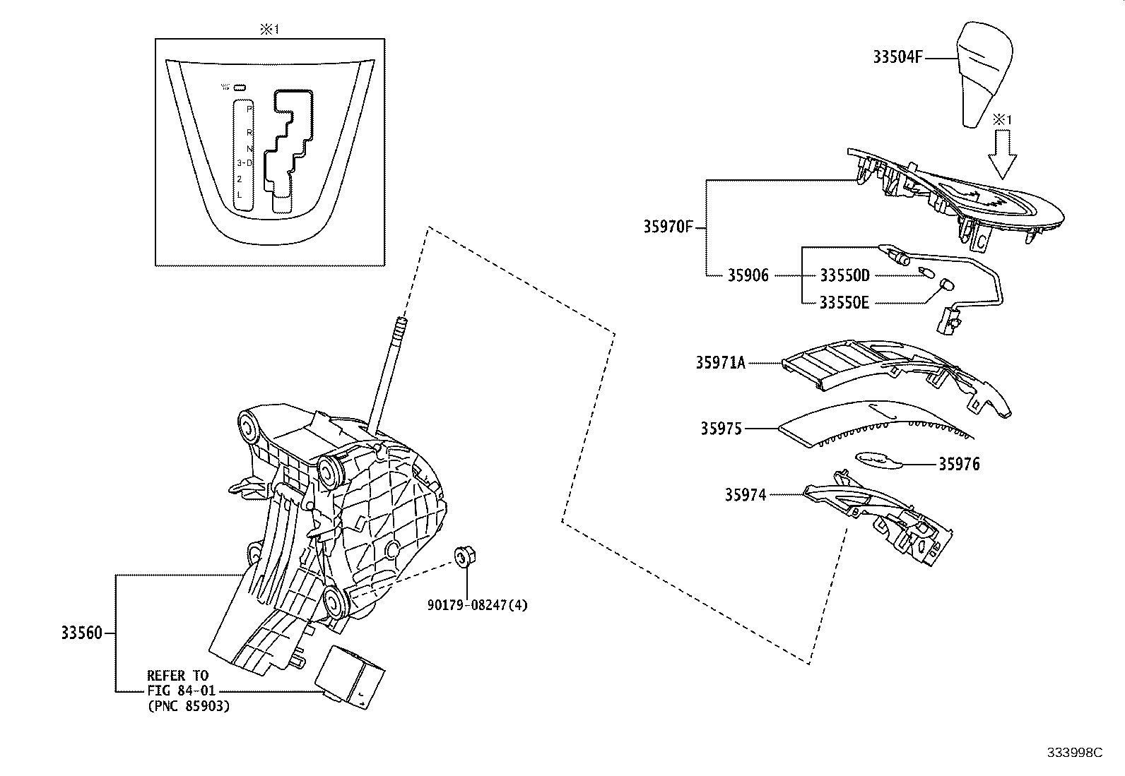 33530-02210 LEVER ASSY, SHIFT (FOR FLOOR SHIFT) product image