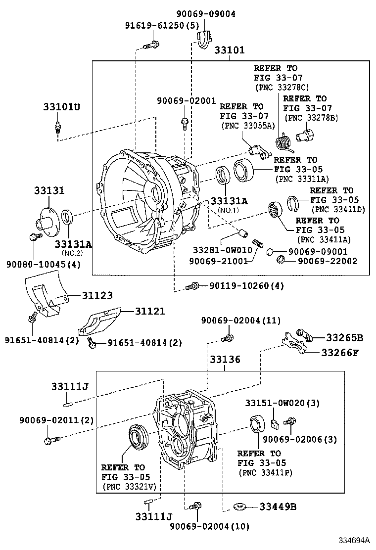 33101-0W040 CASE SUB-ASSY, MANUAL TRANSMISSION product image