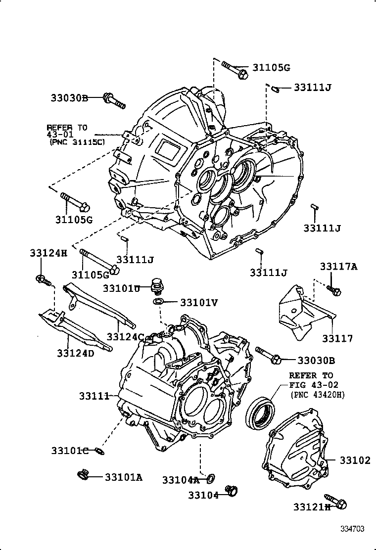 33101-28041 CASE, MANUAL TRANSMISSION product image