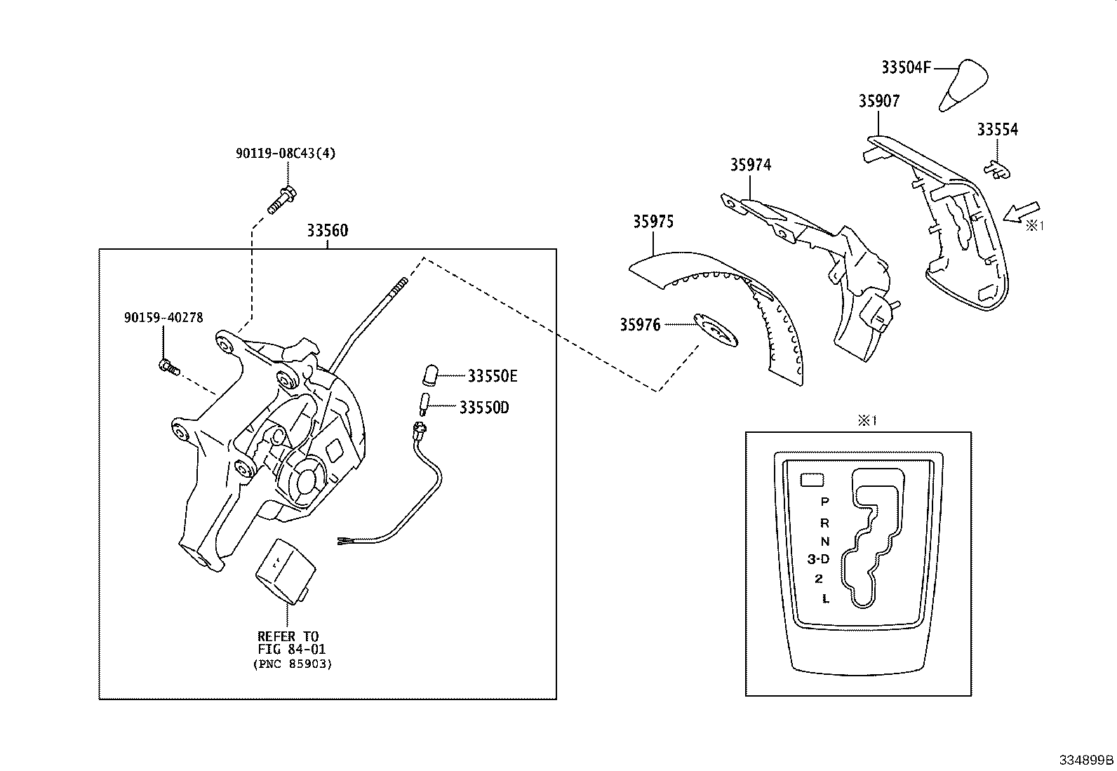 33530-V3010 LEVER ASSY, SHIFT (FOR FLOOR SHIFT) product image