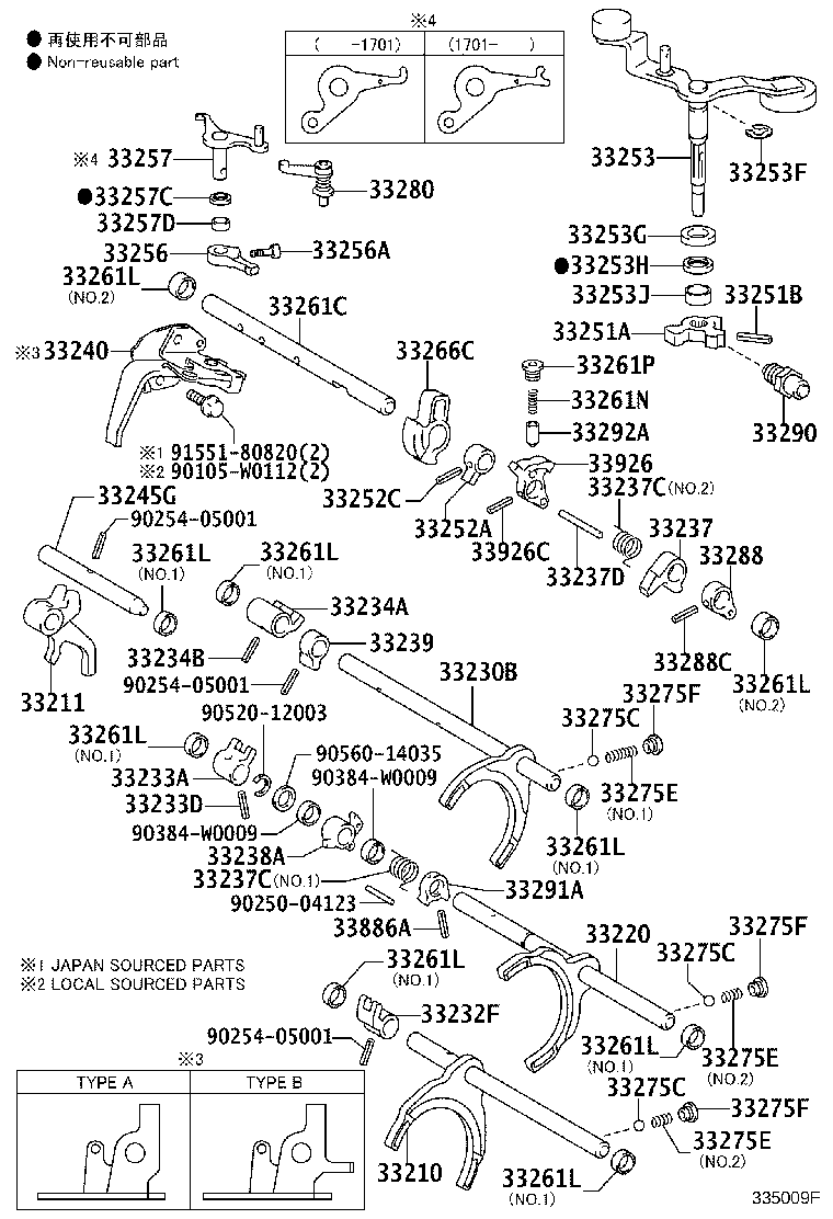 33234-02010 HEAD, GEAR SHIFT, NO.3 product image