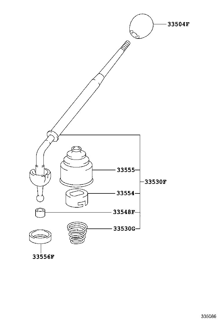 33502-60130 PLATE SUB-ASSY, SHIFT LEVER product image