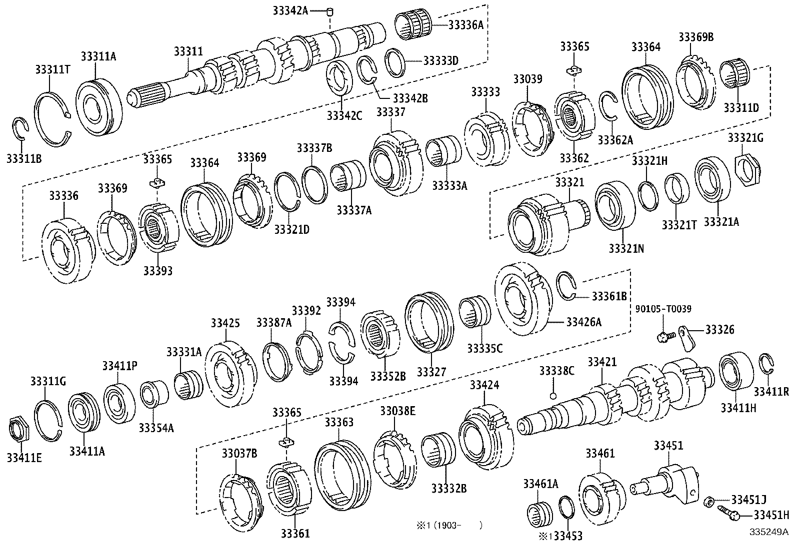 33034-04020 GEAR, 3RD product image