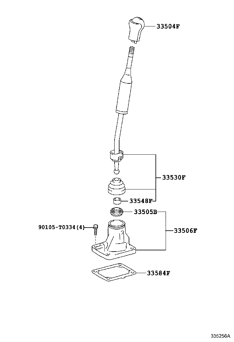 33555-04040 BOOT, SHIFT LEVER product image