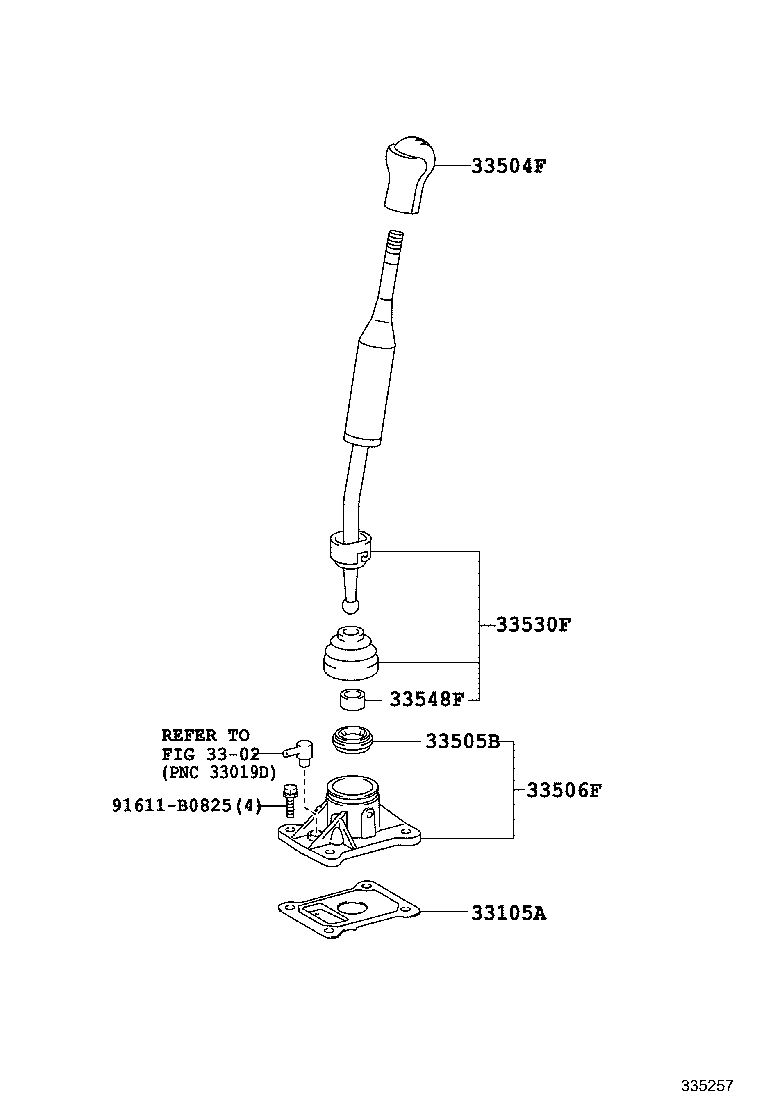 33555-04040 BOOT, SHIFT LEVER product image