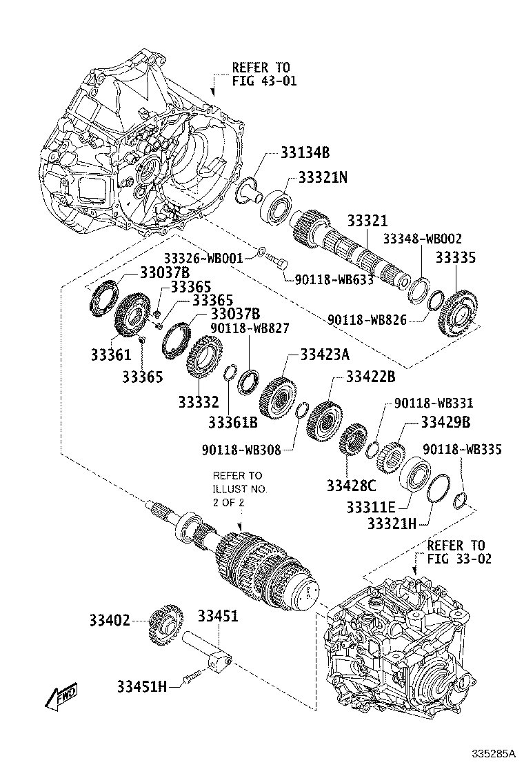 33335-WB001 GEAR, 1ST product image