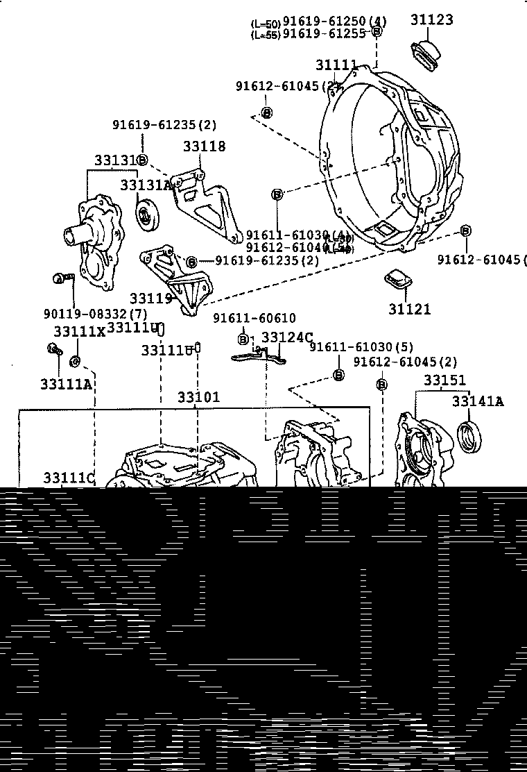 33136-37010 PLATE, TRANSMISSION INTERMEDIATE product image