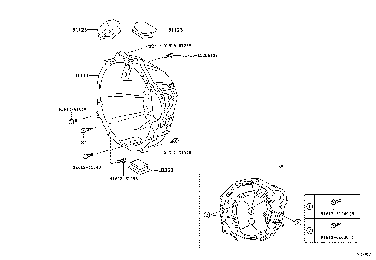 33017-36090 RETAINER, OUTPUT SHAFT REAR BEARING(MTM) product image
