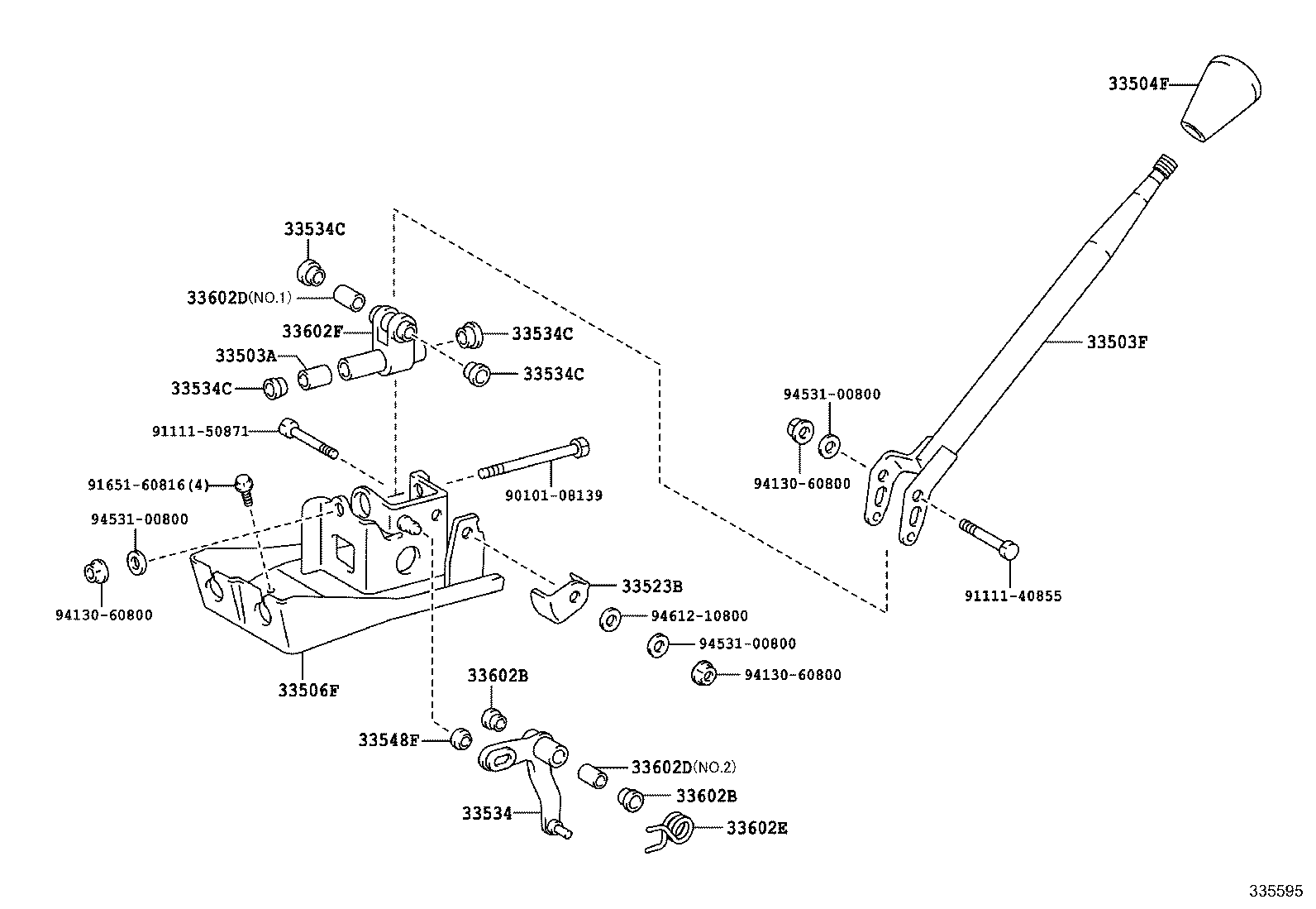 33502-36170 PLATE SUB-ASSY, SHIFT LEVER product image