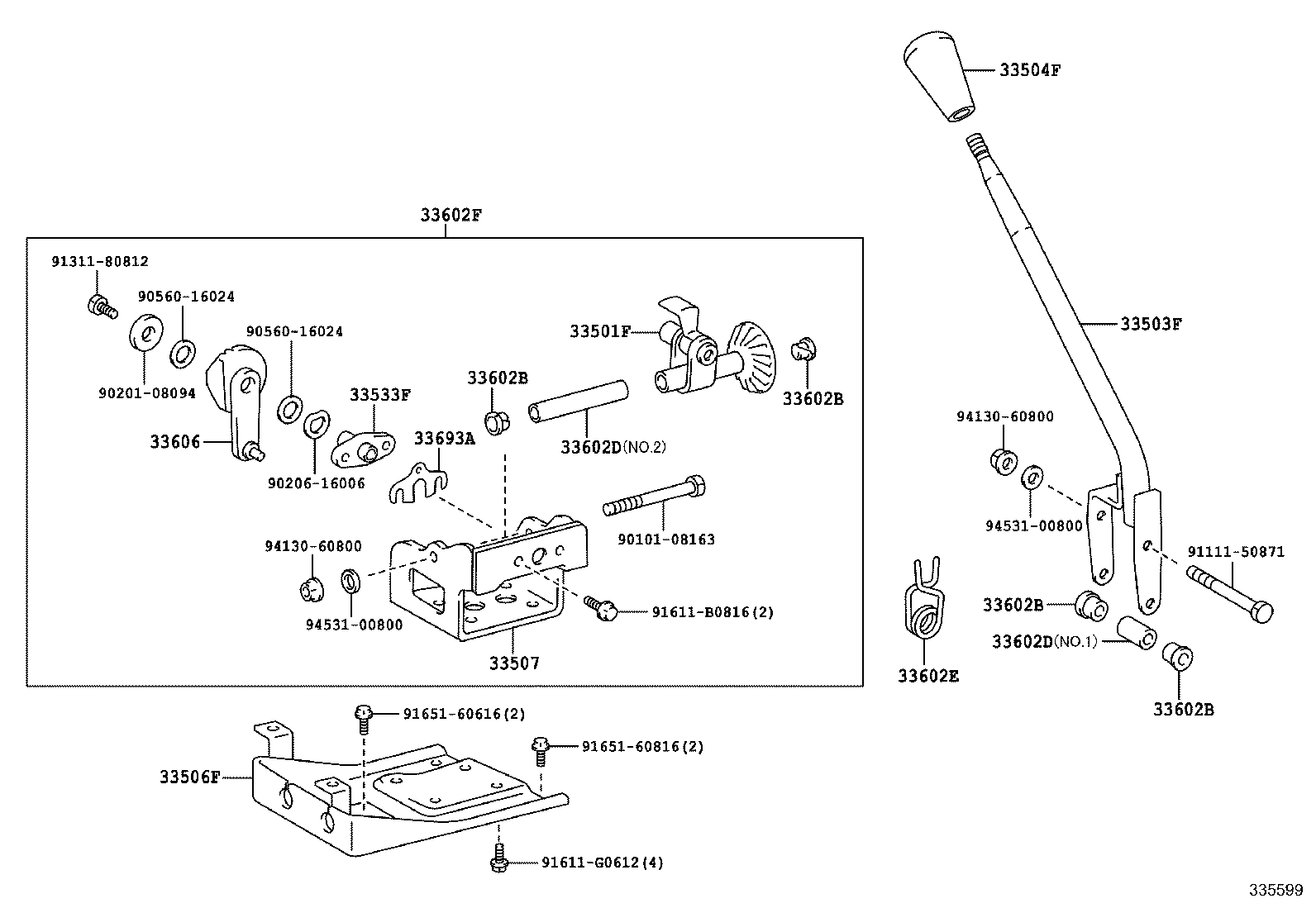 33502-36170 PLATE SUB-ASSY, SHIFT LEVER product image