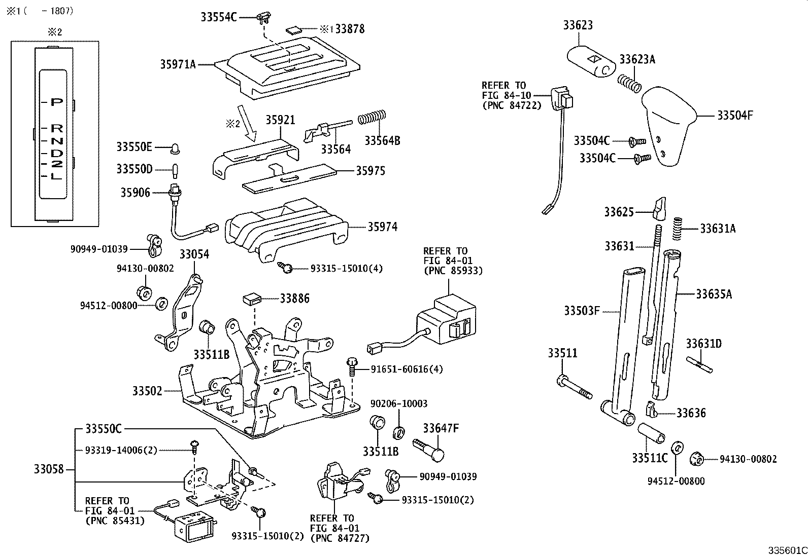 33502-36170 PLATE SUB-ASSY, SHIFT LEVER product image