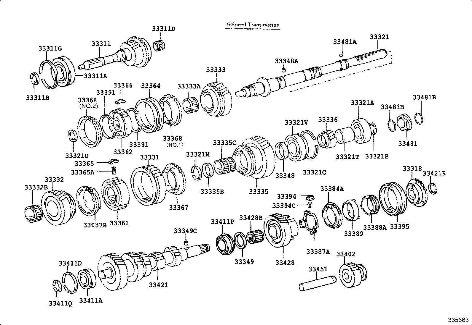33481-26020 GEAR, SPEEDOMETER DRIVE (MTM) product image